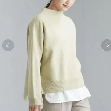 그린 라벨 릴랙싱 FFC 울 보틀넥 니트