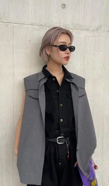 [CITYSHOP] 24AW 슬리브리스 웨스턴 슬리브리스 셔츠