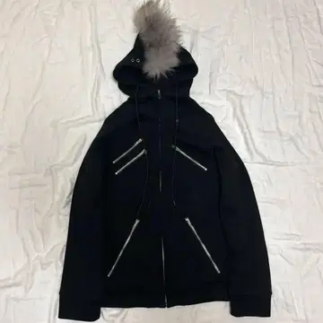 14th addiction style Mohawk fur hoodie