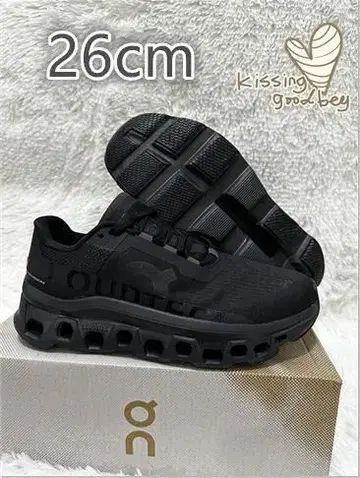 On 클라우드몬스터 블랙 스니커즈 26cm
