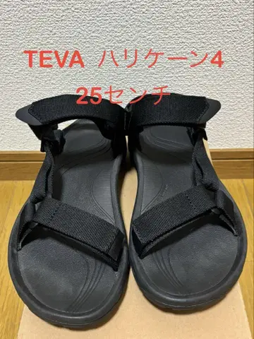 25cm Teva 허리케인 4 블랙 스포츠 샌들