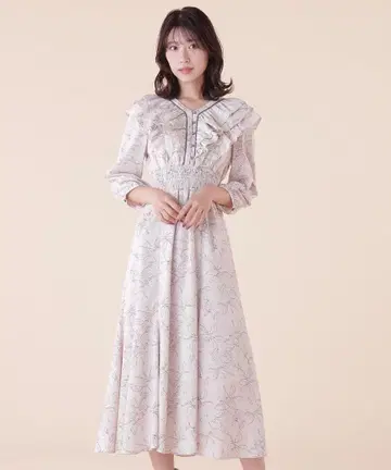 [새상품급] 질 바이 질 스튜어트*라인 플라워 프릴 원피스