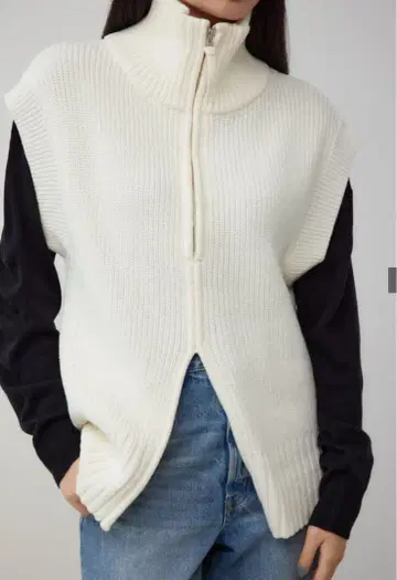 AZULbymoussy 2way 집업 니트 베스트