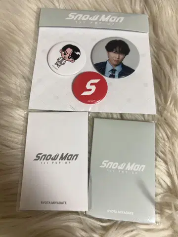 SnowMan 1st POP-UP 미야타테 료타 포토 카드 캔뱃지