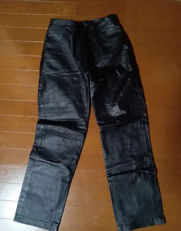 천연 가죽 팬츠