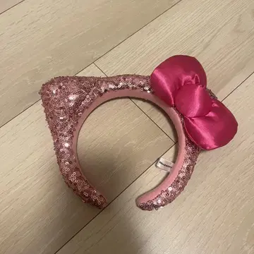 핑크 고양이 귀 머리띠 USJ