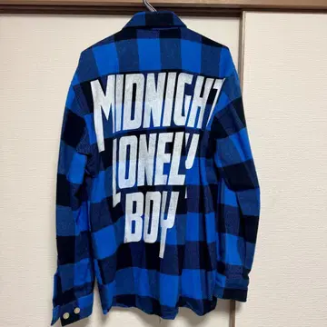 MIDNIGHT LONELY BOY 체크 플란넬 셔츠