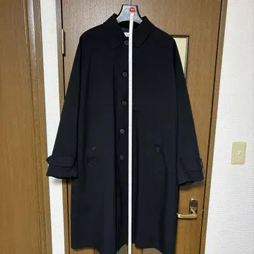 블랙 스텐카라 코트 남성용 M 루즈핏