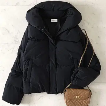 새상품급 PLST 플라스테 숄카라 다운 자켓 L 블랙 블랙 세탁 가능