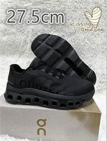 On 클라우드몬스터 블랙 스니커즈 27.5cm
