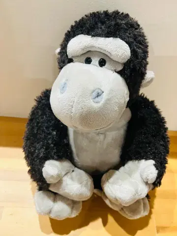 니키 고릴라 35cm 빅 사이즈 봉제 인형 새상품급 nici 레어 고릴라