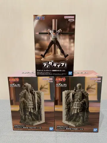 NARUTO 원피스 피규어 묶음 판매 3세트