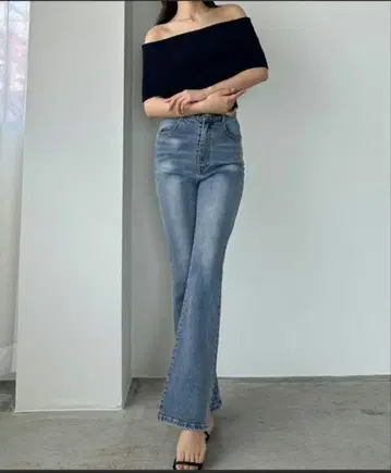 Louere 스트레치 플레어 데님 팬츠 MT