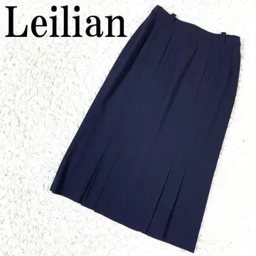 Leilian 레리안 턱 스커트 다크 네이비 9 B4465