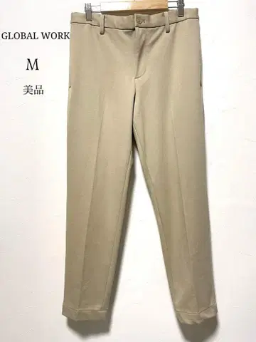 [ 새상품급 ] 글로벌 워크 테이퍼드 팬츠 슬랙스 베이지 M