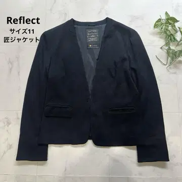 새상품급 닥터 재킷 Reflect 리플렉트 노카라 자켓 블랙 11