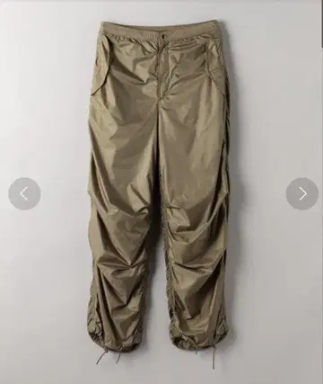 JANE SMITH 나일론 타프타 셔링 팬츠