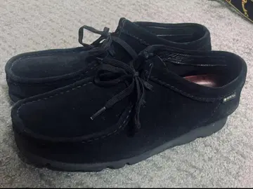 Clarks 블랙 스웨이드 신발 레이스업