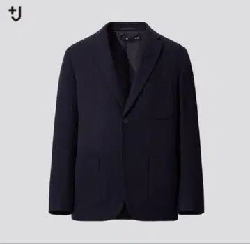 유니클로 +J 두꺼운 원단 테일러드 자켓 S 네이비