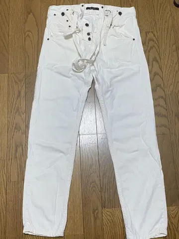 Johnbull AP538 화이트 스트레이트 데님 S