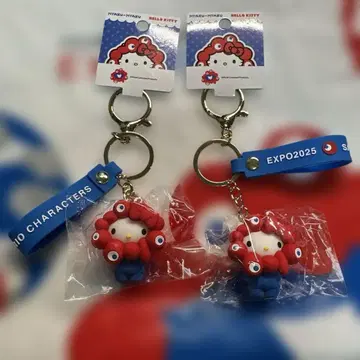[회장 한정판] 입체 마스코트 스트랩 (헬로키티 2개 세트)