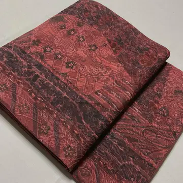 니시진 와타몬 순수 실크 후쿠로 오비 코케츠 전 통 패턴