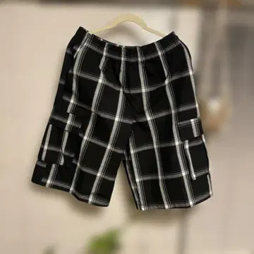 SHAKA WEAR 체크 무늬 숏팬츠 S 사이즈 구제 의류