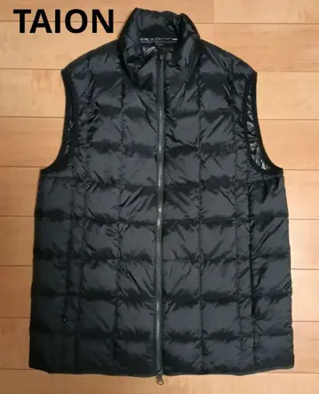TAION 타이온 블랙 다운 베스트 L