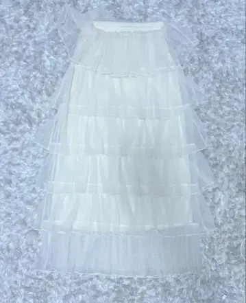 프릴 롱 스커트