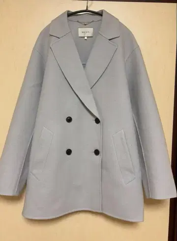 BEIGE, 베이지 더블 페이스 울 코트 오버 사이즈 루즈핏