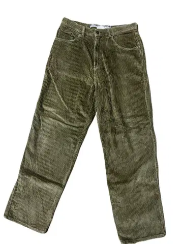 90s 00s Quiksilver 코듀로이 팬츠 올리브 레어