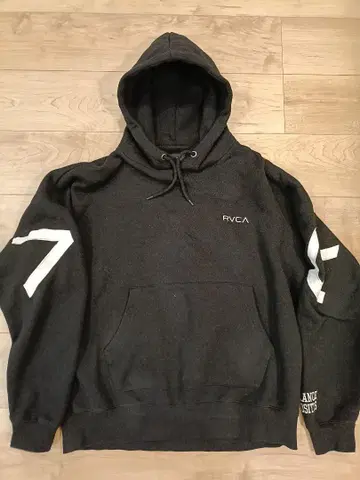 RVCA 후드 부착 후드티 블랙
