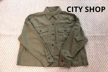 새상품급 CITYSHOP 밀리터리 셔츠 COTTON 일본제 숏 기장