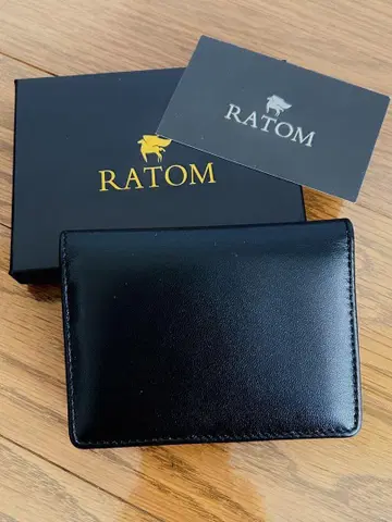 명함지갑 RATOM 천연 가죽 시어링 가죽 남성용 여성용 카드 케이스