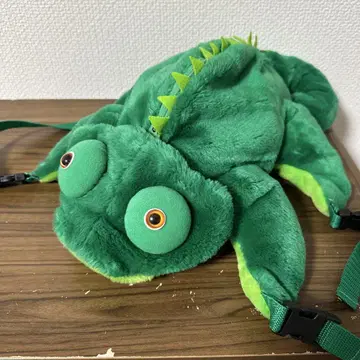[ 레어 ] 파나소닉 화왕 카멜레온 AI 봉제 인형 백팩
