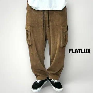 FLATLUX 코듀로이 카고 팬츠 와이드 팬츠