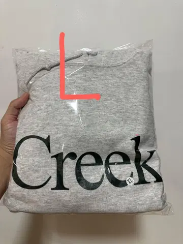 Creek 후드 부착 후드티 그레이