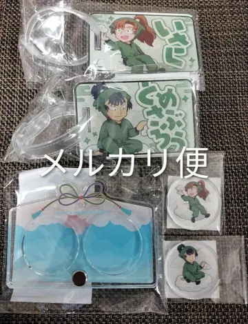 닌타마 텐보 파크 에마풍 아크릴 프레임 키링 젠포지 잇사쿠 루사부로