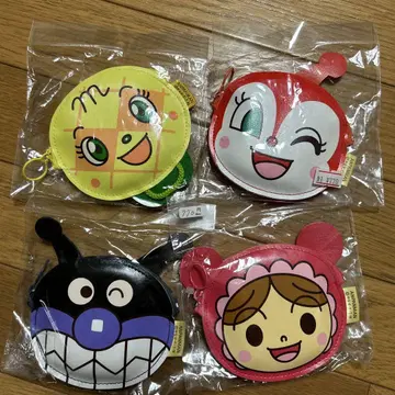 호빵맨 캐릭터 코인 퍼스 4개 세트