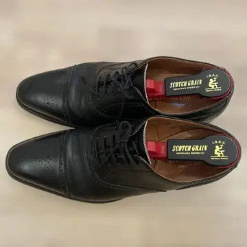 SCOTCH GRAIN 블랙 비즈니스 슈즈 스코치그레인 26.5