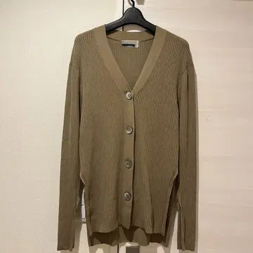 카오스 실크 네이비 크레스타 니트 숏 가디건