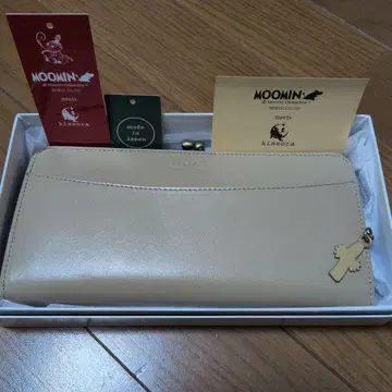 미사용 새상품 키소라 MOOMIN 무민 장지갑 가마구치 리틀미이