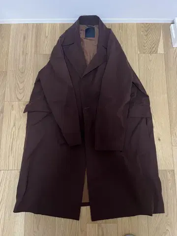 STUDIOUS HIGH 브라운 체스터 코트