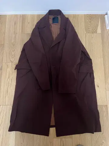 STUDIOUS HIGH 브라운 체스터 코트