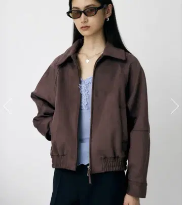 moussy 브라운 블루종 자켓 아우터