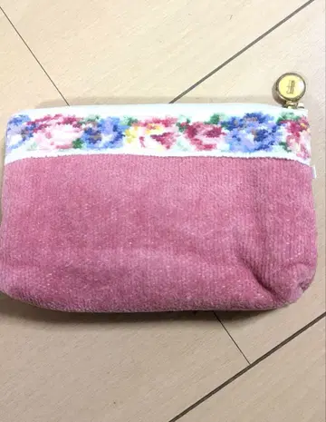 새상품 페이러 핑크 꽃무늬 파우치