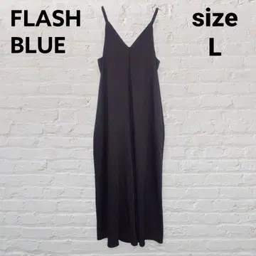 FLASH BLUE 올인원 블랙 살로펫풍 사이드 포켓 포함
