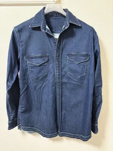 다크 블루 데님 셔츠 MENS
