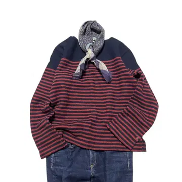 새상품급 45rpm 45R 융모 울 보더 상의 3 로고 자수