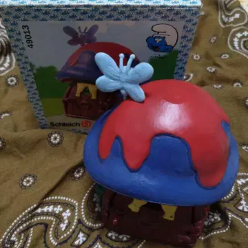 스머프 파란색 버섯 집 SMURF Schleich